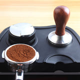 Coffee Tamper 51mm 53mm 58mm Coffee Corner Anti-slip Mat Coffee Press Powder Hammer Grinder Barista Tools Coffeeware Handmade