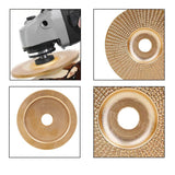16mm 5/8 inch Bore Extreme Shaping Disc Wood Grinding Wheel Rotary Disc Sanding Carving Tool Abrasive Disc Tools for Angle Grinder