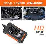 1080P Endoscope Camera Full HD 4.3 inch Screen 8 LED 8mm Lens Inspection Camera IP67 Snake Camera Endoscope for Car Sewer Inspection