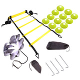 Adjustable Footwork Training Equipment Ladder Kit Football Speed Rungs Agility for Outdoor Exercise Sport Ornaments