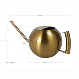 1000ML Stainless Steel Watering Pot Household Watering Can Kettle Gardening Tools for Garden Flowers Plants Veb Watering Device
