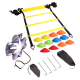 Adjustable Footwork Training Equipment Ladder Kit Football Speed Rungs Agility for Outdoor Exercise Sport Ornaments