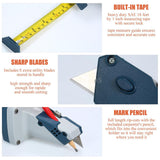Portable Manual Gypsum Board Cutter Scriber Hand Push Drywall Artifact Cutting Tools Automatic Cutting Woodworking Hand Tools