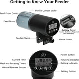 200ml Automatic Fish Feeder Programmable Electric Fish Food Dispenser for Aquarium Fish Tank .LCD Digital Timing Feeder