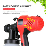 400W Electric Spray Gun 800ml Handheld Paint Sprayer Power Tools Paint Spraying Machine for Painting Wood Furniture Wall Car