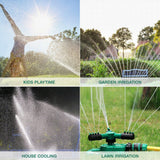 360 Degree Rotating Garden Lawn Sprinkler Automatic Watering Irrigation System 3 Arms Sprayer Water Sprinkler Garden Supplies