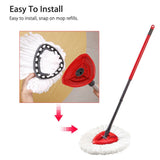 5pcs/lot Microfiber Mop Head Replacement Refill Mop Cloth Pads Reusable Floor Cleaning Washable Replace Mop Head for Vileda