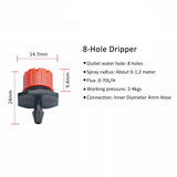50-200pcs Adjustable Irrigation Drippers Automatic Watering Garden Sprayer Micro Drip Lawn Plants Sprinkler Irrigation Dropper