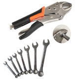 55pcs Multifunction Hand Tools Set Car Repair Tool Kit Ratchet Torque Socket Wrench Spanners Screwdriver Pliers Hammer with Box