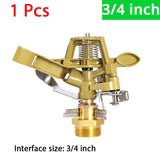 360 Degree Rotary Irrigation Sprayer Sprinkler Garden Lawn Water Sprinkler Irrigation 1/2 inch 3/4 inch Male Thread Sprayer Nozzle