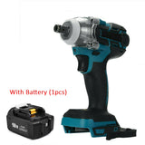 18V Cordless Brushless Impact Wrench Driver 1/2 inch 1/4 inch Socket Wrench Screwdriver Drill 330NM Power Tool for Makita Battery