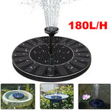 Solar Fountain Garden Pond Fountain Solar Water Pump Pool Water Fountain Round Floating Garden Decoration Outdoor Bird Bath