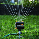 Garden Sprinklers Sprayer Watering Grass Lawn Automatic Rotary 16 Nozzles Water Sprinkler Irrigation System Garden Supplies