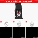 Multipurpose Laser Level Horizon Vertical Measure Laser tape Measure Leveling Device Aligner Standard Rulers Building Tools
