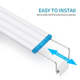 Slim Aquarium LED Light Clip Lamp Aquarium White Blue LED Lighting Waterproof Bright Fish Tank Plant Grow Lamp 18-58cm