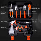 10pcs Mini Gardening Tools Multi-tool Garden Plants Hand Tool Set Pruning Shears Folding Saw Loose Soil Rake Shovel Spray Bottle