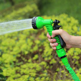 7 Pattern Garden Water Gun with 15M Garden Hose Tube Nozzle Water Sprayer Pipe Pressure Washer Car Wash Sprinkle Watering Tools