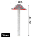 Woodworking Tools Woodworkers Edge Rule 0-70° Adjustable Protractor Angle Finder Gauge Measuring Instruments Carpentry Tool