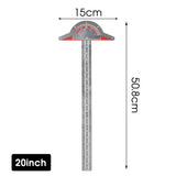 Woodworking Tools Woodworkers Edge Rule 0-70° Adjustable Protractor Angle Finder Gauge Measuring Instruments Carpentry Tool