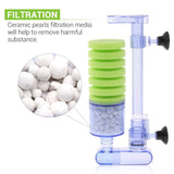 Aquarium Sponge Filter Ultra Quiet Fish Tank Biochemical Sponge Filter Air Pump Water Fall Double Foam Sponge Filters