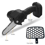 24V 650W 4 Inch Mini Electric Chainsaw Cordless Protable Rechargeable Chain Saw Woodworking Pruning One-handed Garden Tools Saw