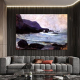Paul Gauguin Hand Painted Oil Painting Bellonna Beach Abstract Landscape Nordic Classic Retro Decor