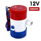 12V 24V Bilge Pump 500gph 1100gph Submersible Bilge Water Pump for Boat Seaplane Motor Fishing Boat Aquarium Swimming Pool