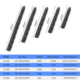 Aquarium Heater Submersible Fish Tank LCD Display Digital Adjustable Water Heat Rod Constant Temperature Control 50-500W