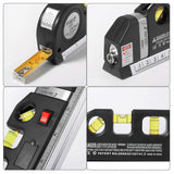 Multipurpose Laser Level Horizon Vertical Measure Laser tape Measure Leveling Device Aligner Standard Rulers Building Tools