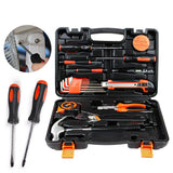 Multifunction Hand Tool Sets Household Repair Tool Kit Screwdriver Hammer Wrench Saw Scissors Flashlight Multi-tool with Case