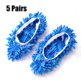 5 Pairs Floor Dust Cleaning Slippers Shoes Lazy Mopping Shoes Micro Fiber Quick House Cleaning Washable Reusable Mop Head Cover