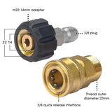 8pcs High Pressure Quick Connector Garden Irrigation Accessories Car Washer Adapter Water Gun Hydraulic Couplers Hose Couplings