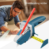 Portable Manual Gypsum Board Cutter Scriber Hand Push Drywall Artifact Cutting Tools Automatic Cutting Woodworking Hand Tools