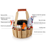 10pcs Garden Tools Home Gardening Planting Tool Set Hand Tools Weeding Shovel Rake Pruning Shears Folding Saw with Tote Bag