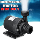 Aquarium Mini Water Pump Ultra-Quiet Lift 5M 800L/H Brushless Motor Submersible Water Pump Fish Tank Garden Tools 12V/24V