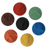 Iron oxide pigment cement tinting red yellow black green blue pastel tile paint DIY