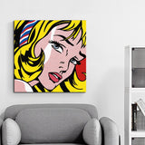 Lichtenstein Modern Beauty Avatar HQ Canvas Print Painting FRAME AVAILABLE