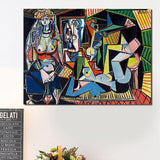 Hq Canvas Print Picasso Women Of Algiers Famous Wall Art With Frame Products On Etsy