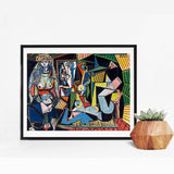 Hq Canvas Print Picasso Women Of Algiers Famous Wall Art With Frame Products On Etsy