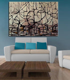 Piet Cornelies Mondrian Still Life Abstract Oil Painting Drawing Handmade (Hand Painted!) 120X150Cm