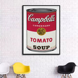 Pop Art Print Wall Painting Andy Warhol Tomato Soup Abstract Art Decorative Picture