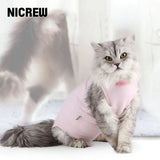 Pet Cat Sterilization Suit Anti-licking Wounds Surgery After Recovery Pet Care Clothes Shirt Breathable Cats Weaning Suit