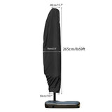 Waterproof Oxford Cloth Outdoor Banana Umbrella Cover Garden Patio Cantilever Parasol Rain Cover Sunshade Umbrella Dust Cover