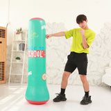 120cm Inflatable Boxing Bag Adult Children Boxing Punch Sandbag Training Target Stress Exercise for Kids Gifts