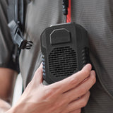 Waist Clip Fan Hands-Free Wearable Necklace Fan Belt Fan Emergency Power Bank for Sports Travel Camping handheld Air Conditioner
