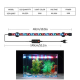 18-58cm Aquarium Light LED Waterproof Fish Tank Clip Light Underwater Lighting Submersible Lamp Plant Grow Lamp 90-260V