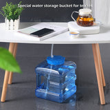 Driving Tour PC Storage Bucket Compact Sealed Water Tank Riding Bucket with Lid Outdoor Hiking Picnic Camping Water Tank