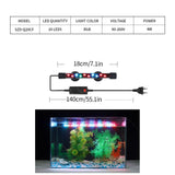 18-58cm Aquarium Light LED Waterproof Fish Tank Clip Light Underwater Lighting Submersible Lamp Plant Grow Lamp 90-260V