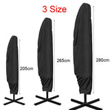 Waterproof Oxford Cloth Outdoor Banana Umbrella Cover Garden Patio Cantilever Parasol Rain Cover Sunshade Umbrella Dust Cover