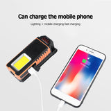 Multifunctional LED Spotlight USB Rechargeable COB Work Light with Magnet Powerful Camping Lantern Waterproof Flashlight Torch